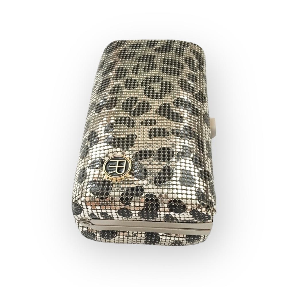 Rare: new Felix Rey ☻ Jungle Mesh Minaudière Box Clutch Handbag Bag ☻ Leopard - Picture 5 of 16